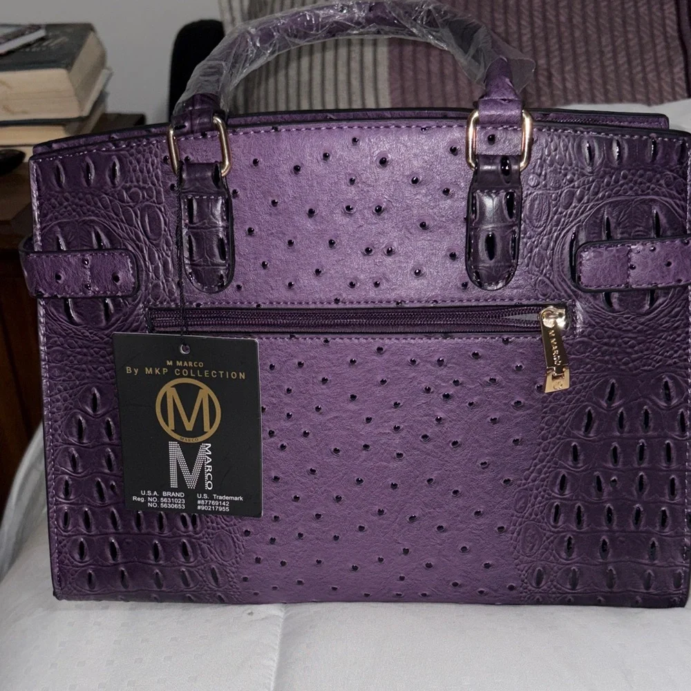 MKP Collection NWT Purple bag with small bag to match never been used